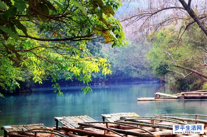 罗平旅游：多依河景点——竹筏