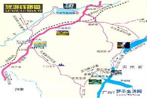 罗平旅游交通线路地图